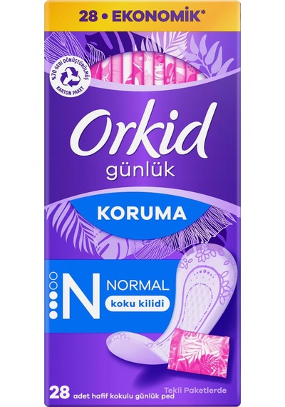 Günlük Ped Günlük Koruma Ekonomi Paketi 28 Adet Ped Tekli Paketlerde