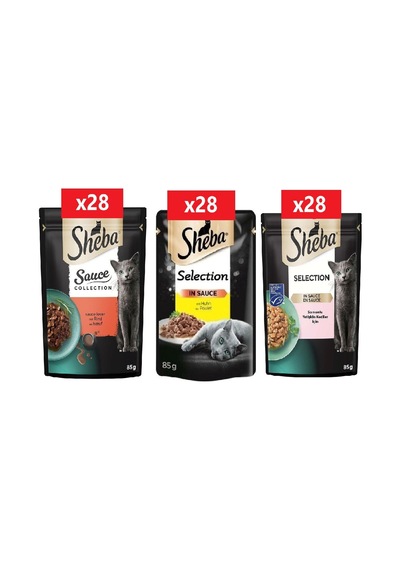 Sheba Yetişkin Yaş Kedi Maması 84 Adet Mega Set