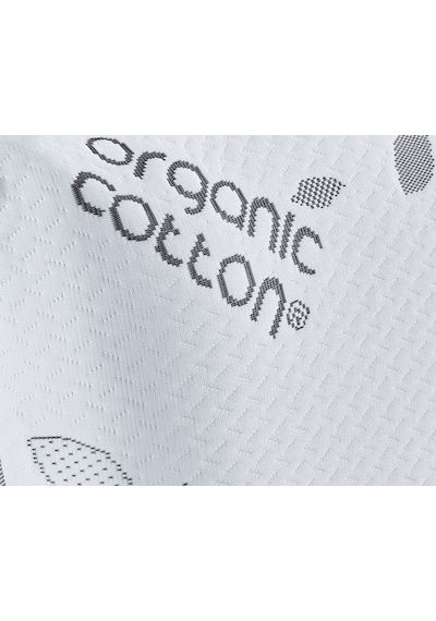 Cottonpure Organik Pamuk Ortopedik Visco Yastık 60x40x13 Cm Hassas Ciltler İçin Beyaz