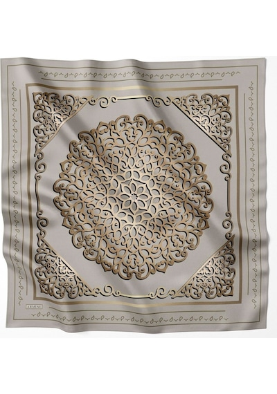 Armine İpek Eşarp 8650d Sura Nostalji - Gri - 07 Gri - 07