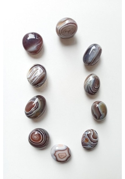 Botswana Agate, Akik Tamburlu Parça 512