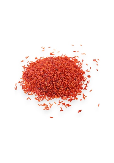 Kristal Turuncu Boru Boncuk 100 Gr