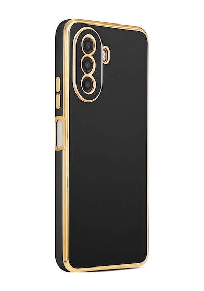 Zore Huawei Nova Y70 Kılıf Nvth Bark Kapak - Siyah