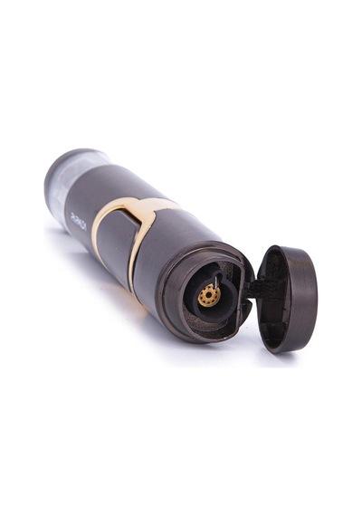 Tek Torch Pürmüz Gunmetal-gümüş Metal Puro Çakmağı