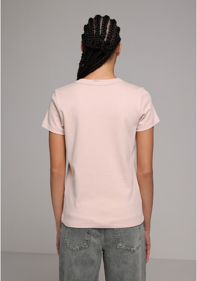 Colin's Colins Slim Fit Yuvarlak Yaka Düz Kadın Pembe Kısa Kol Tişört Cl1068567 Q1.v2 Sfp Soft Pink