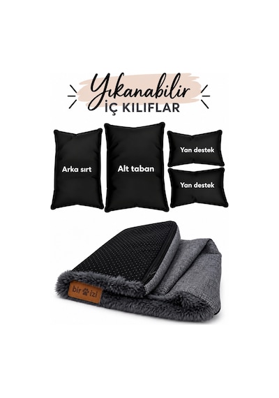 Peluş Fiyonklu Kedi Ve Köpek Koltuğu Tamamen Fermuarlı Çıkarılabilir İç Minder Boncuk Elyaf Kaydırmaz Taban Kedi Ve Köpek Yatağı Antrasit Peluş Gri 1715024309 Peluş Fiyonklu Kedi Ve Köpek Koltuğu Tamamen Fermuarlı Çıkarılabilir İç Minder Boncuk Elyaf Kaydırmaz Taban Kedi Ve Köpek Yatağı Antrasit Peluş Gri 1715024309