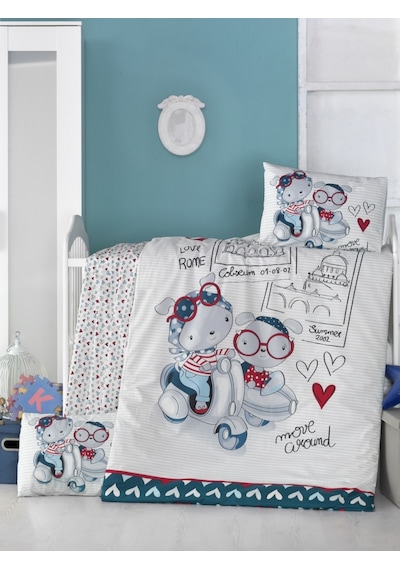 Komfort Home Bebek Nevresim Takımı Pamuk / Travel Bears