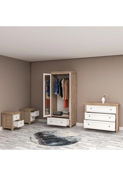 Bubble Genç Odası Takımı Mdf Beyaz Bubble Genç Odası Takımı Mdf Beyaz