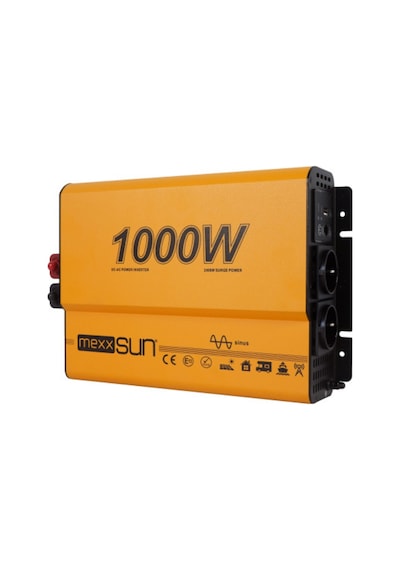 Mexxsun 24v Volt-1000w Watt Tam Sinüs İnverter 220v Çevirici