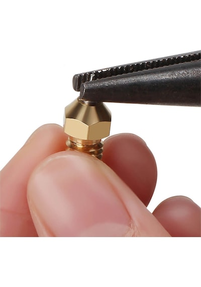 Koodmax 3d Yazıcı Nozzle M6 V5 V6 E3d Çelik Pirinç Mk8 Ekstrüder Memesi Baskı Kafası 0.2mm 1.75mm