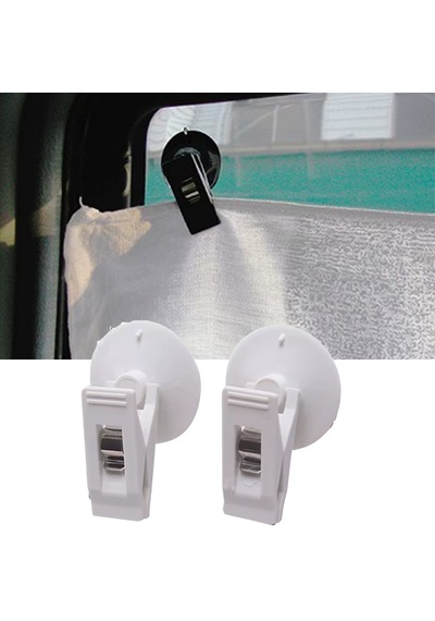 Microcase Mandallı Vantuzlu Klips Seti 2in1 - Al5242 Beyaz
