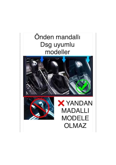 Golf 7 7.5 Leon 2013/2020 Passat B8 B7 2013-2020 Karbon Desenli Dsg Vites Topuzu Yenileme 4 Parça Parlak