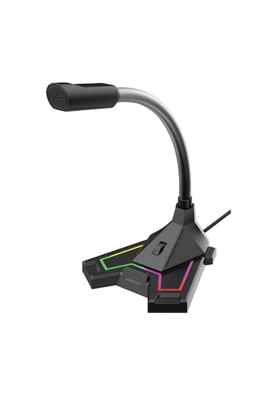 Polosmart Pgs402 Usb Kablolu Rgb Aydınlatma Masaüstü Gaming Oyuncu Mikrofon Siyah