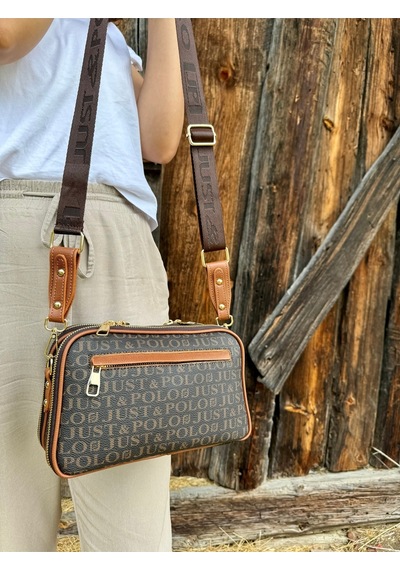 Just Polo Günlük Kombinlere Uygun Kadın Omuz Çantası 6011mh Kahve Camel
