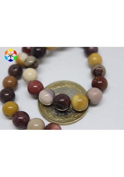 Jasper Taşı YARIM Dizi 8mm (9805) (18cm uzunluğundadır)