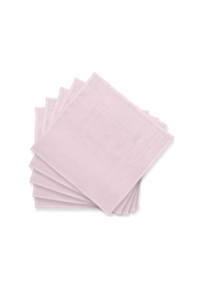 % 100 Pamuk Müslin Bebek Omuz Bezi 5 Li Inncent Pink - Pembe Clothmp4012