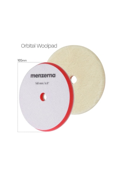 Menzerna 6.5" Premium Orbital Kuzu Yünü Polisaj Keçesi 165 MM