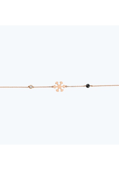 Altınbaş Pırlanta Spinel Taşlı Kar Tanesi Bileklik INT124P-14K