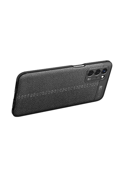 Oppo A55 5g Kılıf Deri Görünümlü Silikon Kamera Korumalı Üstün Koruma Pazarplus Siyah