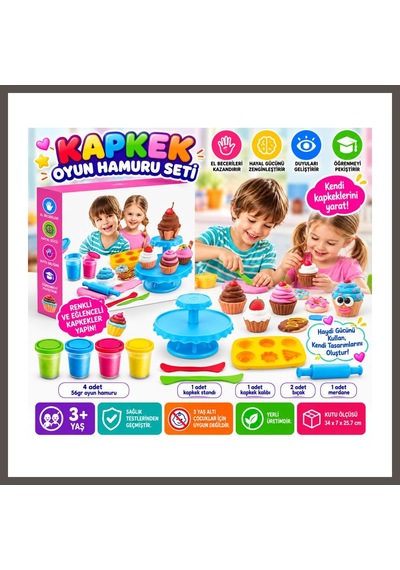 Bezos 03273 Kapkek Hamur Seti Nxrlvng Çok Renkli
