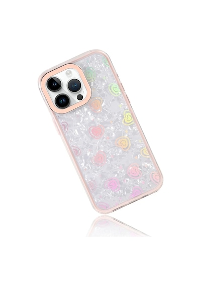 Apple İphone 15 Pro Max Lumi Desenli Kapak - Pembe 0.2M-Çok Renkli
