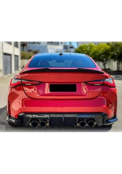 Autogp Bmw G22 Psm Yarasa Bagaj Üstü Spoiler Siyah Boyalı Plastik 2020+