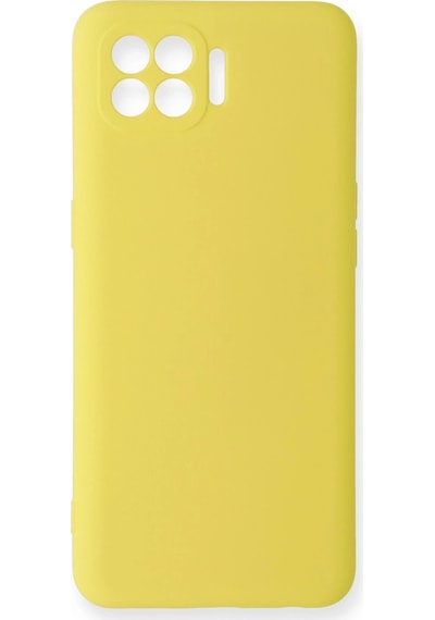 Gld-spt- Newface Oppo Reno 4 Lite Kılıf Nano İçi Kadife Silikon - Sarı