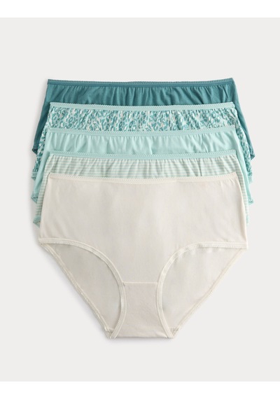 Marks & Spencer 5'li Cotton Lycra Short Külot Seti T61005104x Yeşil