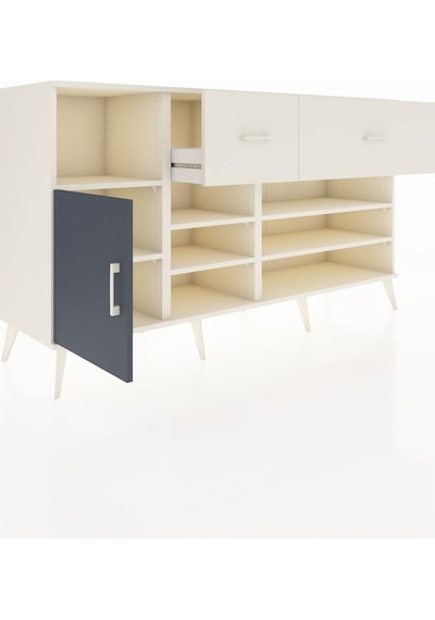 Kronos Konsol 6 Raflı 2 Çekmeceli Tek Kapaklı 176x59x99 Aytaşı-a Aytaşı-antrasit/aytaşı Kronos Konsol 6 Raflı 2 Çekmeceli Tek Kapaklı 176x59x99 Aytaşı-a Aytaşı-antrasit/aytaşı