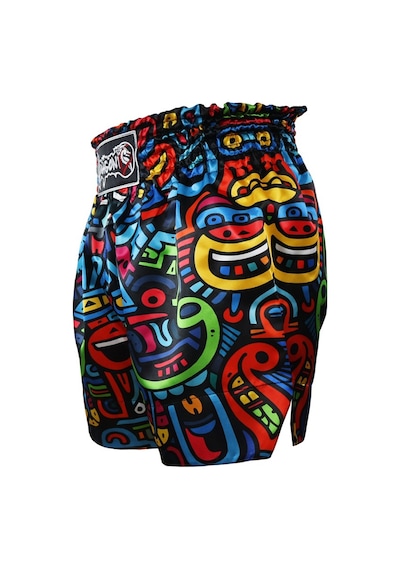 Dragondo Mt3037 Clown Muay Thai Kick Boks Şortu Çok Renkli