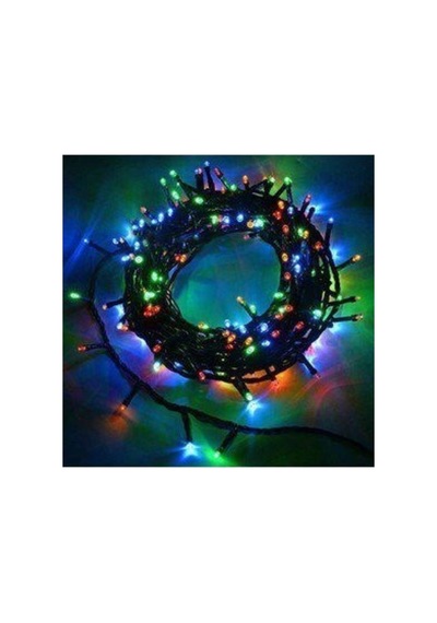 10m Rgb 100 Led Fişli Noel Parti Yılbaşı Ağaç Dekoratif Aydınlatma Lambası Animasyonlu Süsleme