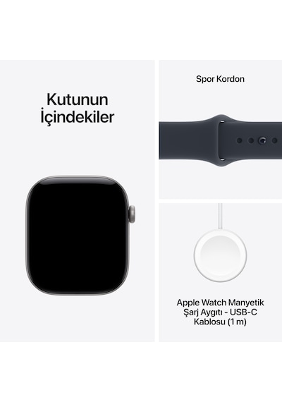 Apple Watch Series 12 GPS MJE74TU/A 42 MM Uzay Grisi Alüminyum Kasa Akıllı Saat S/M (Apple Türkiye Garantili) Apple Watch Series 12 GPS MJE74TU/A 42 MM Uzay Grisi Alüminyum Kasa Akıllı Saat S/M (Apple Türkiye Garantili)
