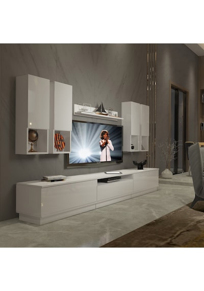 Decoraktiv Trendstyle 8das Mdf Tv Ünitesi Tv Sehpası Beyaz