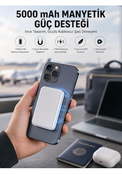 5000 Mah İos Uyumlu Hızlı Desteği