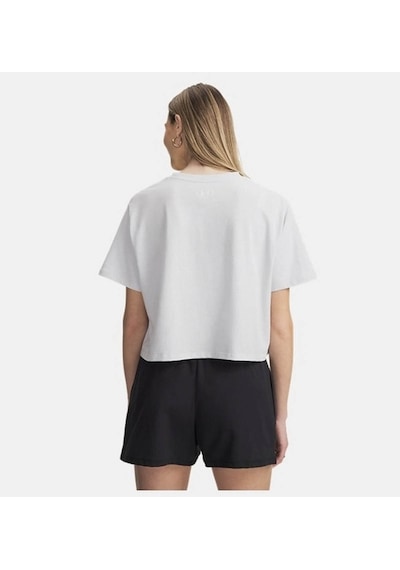 Under Armour Ua Rival Boxy Tee Solid Gri Kadın T-shirt 6011064-023 Gri