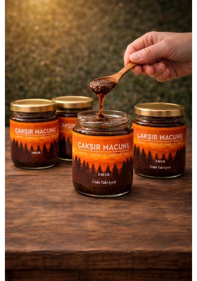 Çakşır Macunu, Panax, Tongkat Ali, Çakşır Otu Bal Bitkisel Karışım Güç Kuvvet Macun 240 Gr