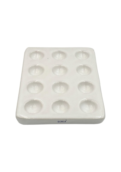 Borox Porselen Plaka 12 Kuyucuklu Spot Plates 155 MM