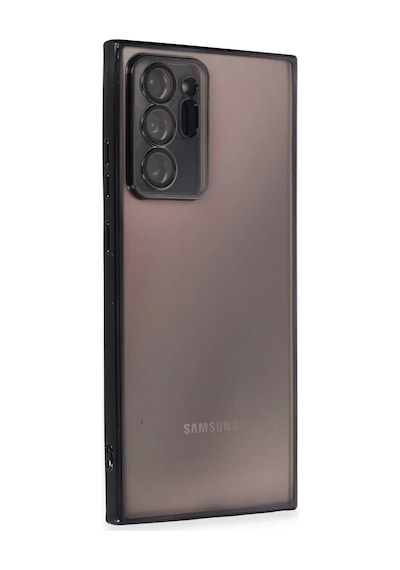 Newface - 867 - Samsung Galaxy Uyumlu Note 20 Ultra Kılıf Razer Lensli Silikon - Kmrsfres - - Siyah Sıyah