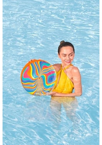 Bestway Şişme Plaj Topu, Tie-dye Tasarım Çocuklar Ve Yetişkinler İçin Su Topu, 46 Cm