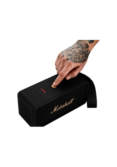 Marshall Middleton Black And Brass Bluetooth Hoparlör