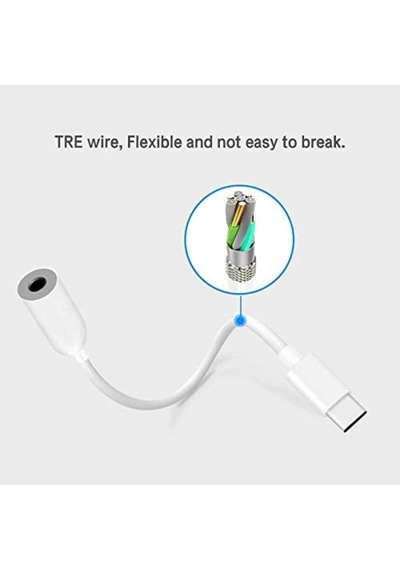 Type C To 3.5Mm Kulaklık Ses Çevirici Dönüştürücü Aux Adaptör