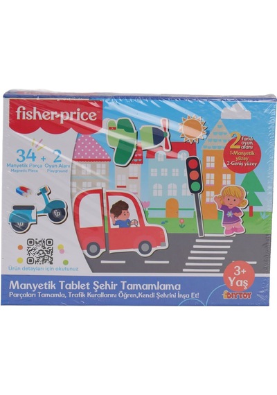 3127 Fisher Price Manyetik Tablet Şehir Tamamlama