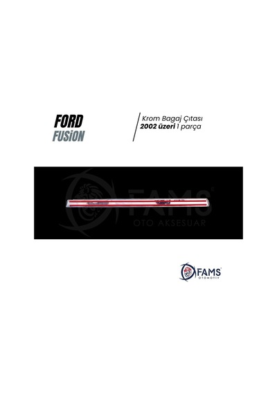 Ford Fusion Krom Bagaj Çıtası 2002 Üzeri P. Çelik