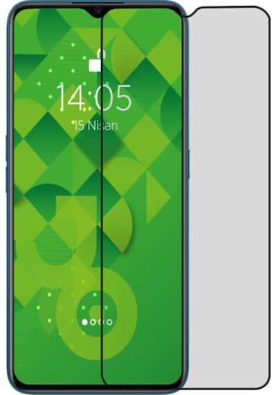 Gizlilik Sağlayan Koruyucu Ekran Oppo A9 2020 Hayalet Cam