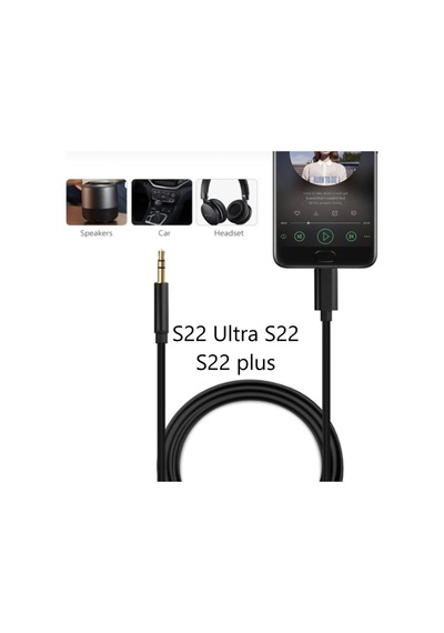 Samsung Galaxy Uyumlu S22 Ultra S22 S22 Plus Aux Kablo Type C Aux Kablo Tak Çalıştır Dac Çipli Tak Çalıştır