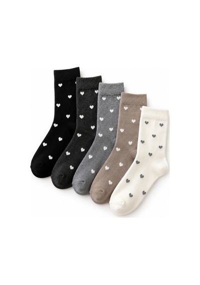 Waynap 10 Lu Paket Desenli Unisex Uzun Soket Çorap Model 5