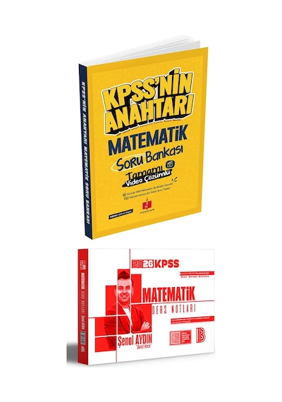 2026 Kpss'nin Anahtarı Matematik Video Çözümlü Soru Bankası Ve Benim Hocam Matematik Ders Notları