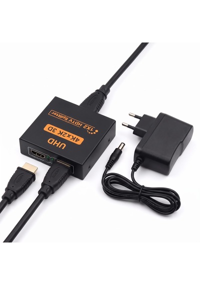 Cr80 4k 30hz Ultra Hd Hdmı Splitter Dağıtıcı 1 Giriş 2 Çıkışlı 3d & 1080p 60hz Destekli Çoğaltıcı
