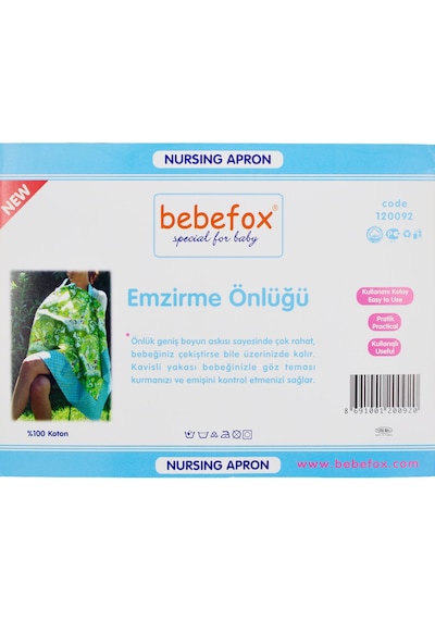 Bebefox Emzirme Önlüğü 115x75 Cm 120092
