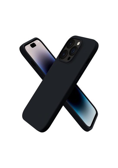 Uruchı Apple iPhone Uyumlu 14 Pro İle Uyumlu Kılıf, İçi Kadife Kaplamalı İnce Sıvı Silikon Tam Koruma Yumuşak Jel Silikon Kapak, Siyah Sku: Zeus8690010088253 1